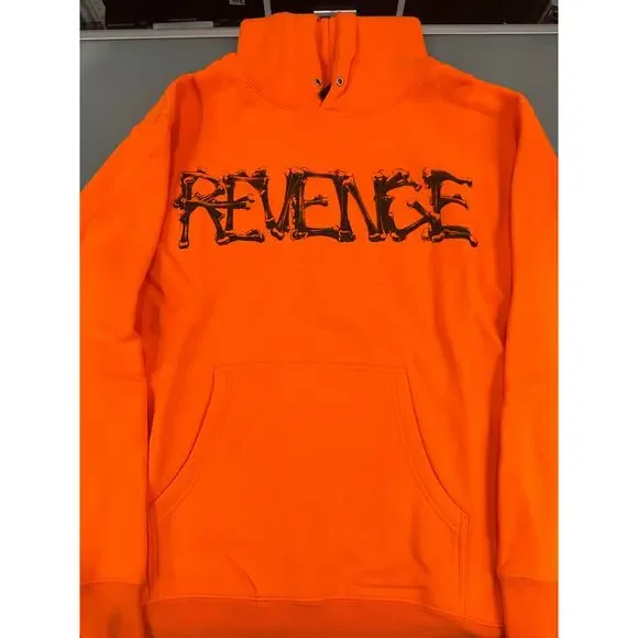Revenge Orange Durk Bones Hoodie (M)